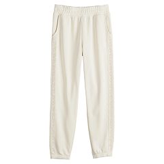 Childrens white sweatpants sale