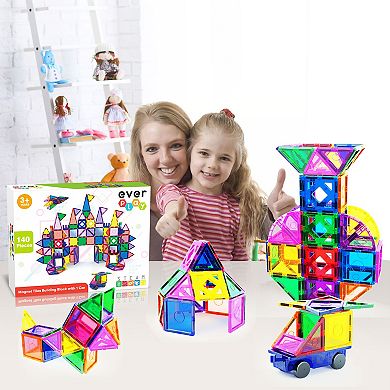 PicassoTiles Everplay 140 Piece Magnetic Tile Set