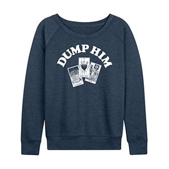 Women's Dump Him Tarot French Terry Long Sleeve Tee