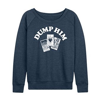 Women's Dump Him Tarot French Terry Long Sleeve Tee