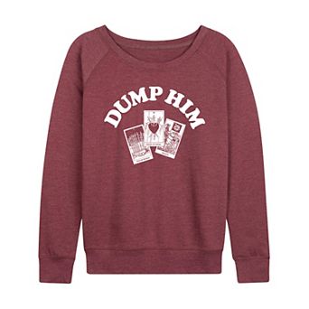 Women's Dump Him Tarot French Terry Long Sleeve Tee