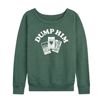 Women's Dump Him Tarot French Terry Long Sleeve Tee