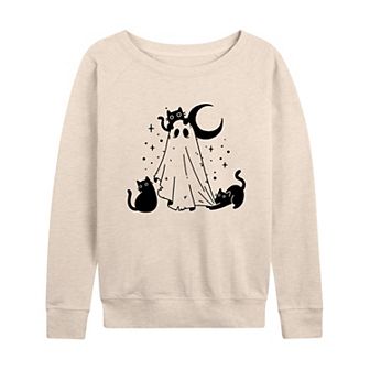 Women's Ghost and Cats French Terry Long Sleeve Tee