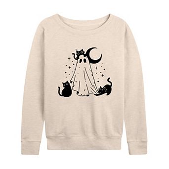 Women's Ghost and Cats French Terry Long Sleeve Tee