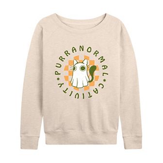 Women's Purranormal Cativity Ghost French Terry Long Sleeve Tee
