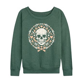 Women's Coquette Skull French Terry Long Sleeve Tee
