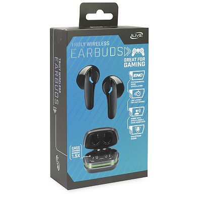 iLive Truly Wireless Gaming Earbuds with ENC