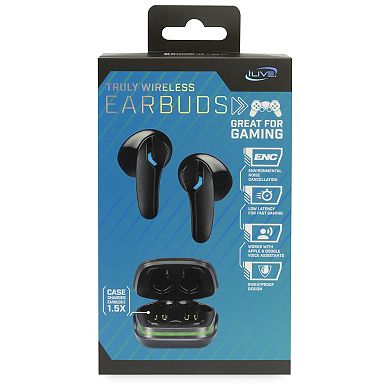 iLive Truly Wireless Gaming Earbuds with ENC