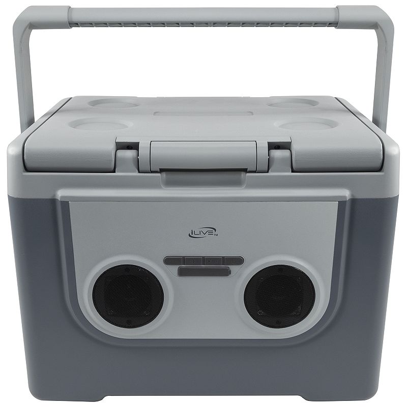 iLive Suncooler+ Wireless Speaker System with 22-qt. Cooler, Gray
