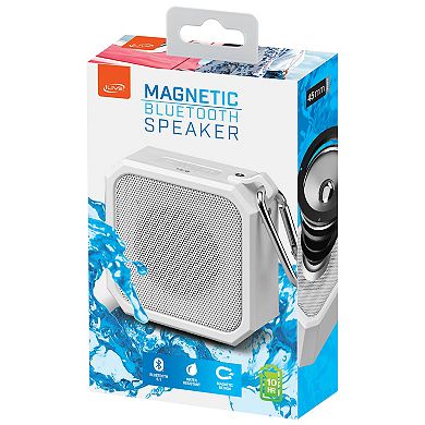 iLive Portable IPX4 Water-Resistant Magnetic Bluetooth Speaker with Carabiner