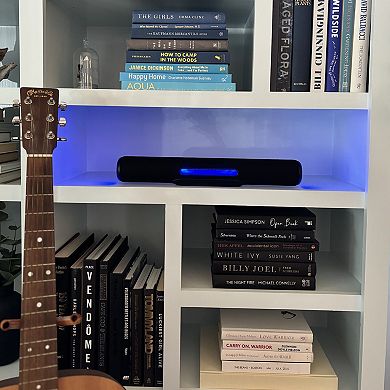 iLive 18-inch Portable Wireless Multimedia Soundbar Speaker with LED Lights