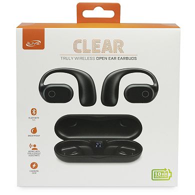 iLive 16mm Driver Clear Truly Wireless Open Ear Earbuds