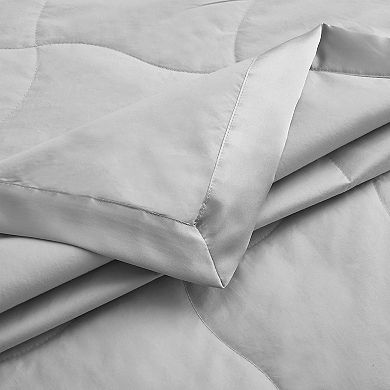 Unikome Breathable Cotton Blanket Lightweight Feather Down Blanket, Bed Blanket With Satin Trim