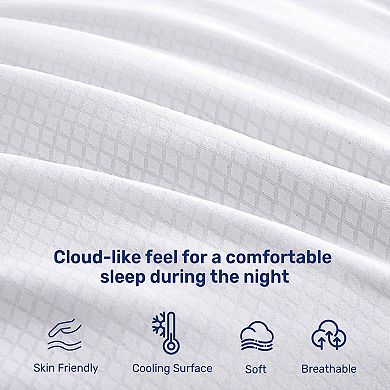 Unikome Chill Cooling Pillow - 2 Pack Hotel Luxury Goose Down Pillows For Sleeping