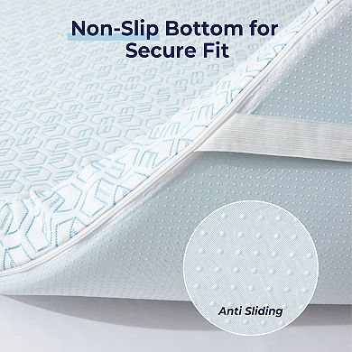 Unikome 3 Inch Gel Infused Memory Foam Mattress Topper