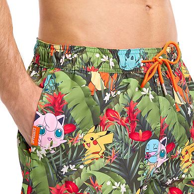 Men's OppoSuits Pokémon Tropical Forest Swim Trunks