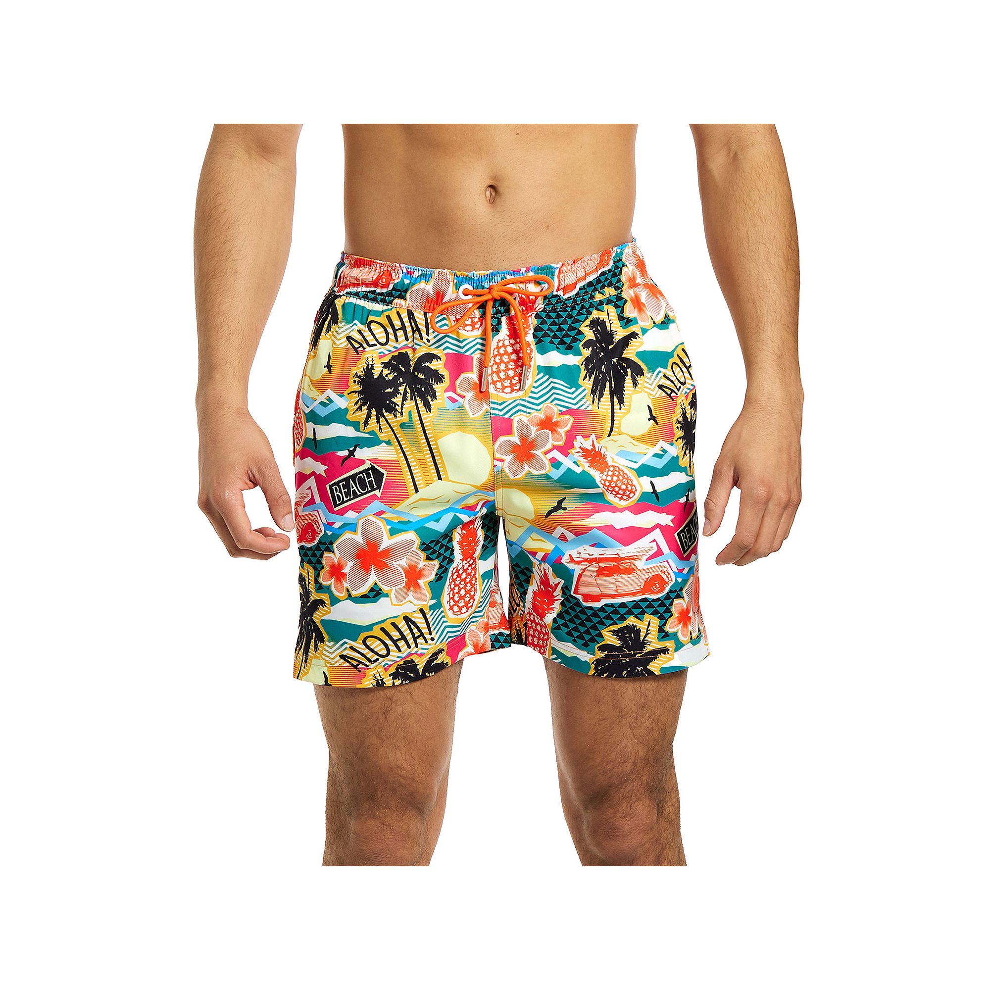 Mens OppoSuits Aloha Hero Swim Trunks, Size: XXL, Miscellaneous