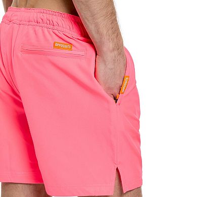 Men's OppoSuits Neon Pink Power Swim Trunks