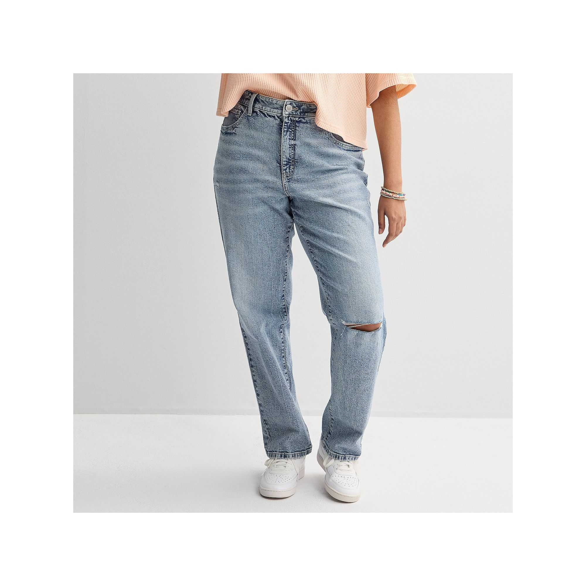Juniors Plus Size SO® High Rise 90s Straight Leg Jeans, Girls, Size: 16