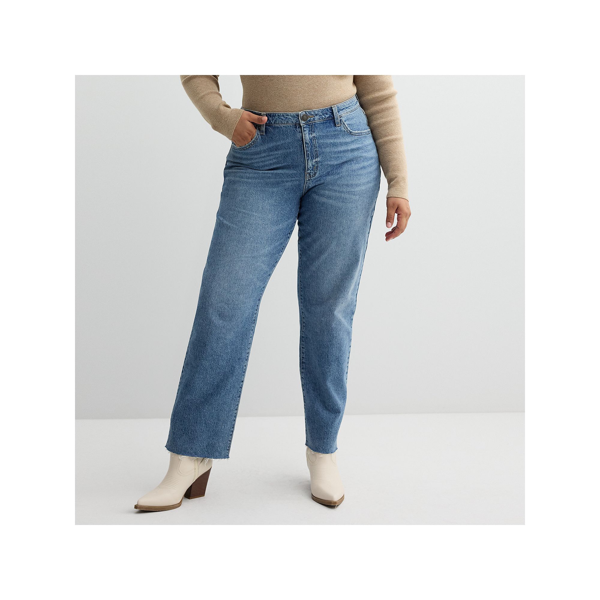 Juniors Plus Size SO® High Rise 90s Straight Leg Jeans, Girls, Size: 16