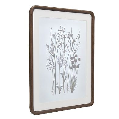 Belle Maison 16" x 20" Wild Flowers Wood Framed Wall Art