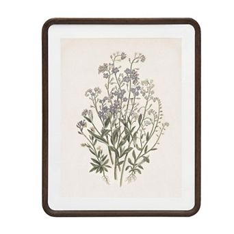 Belle Maison 16" x 20" Wild Flowers Wood Framed Wall Decor