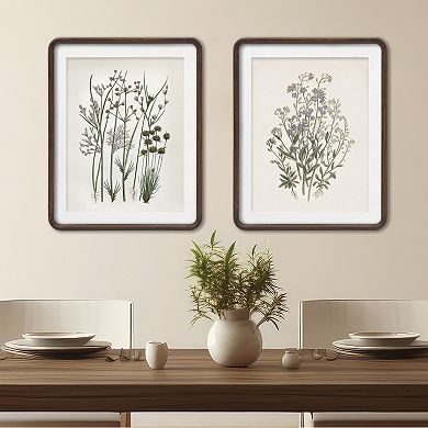 Belle Maison 16" x 20" Wild Flowers Wood Framed Wall Decor