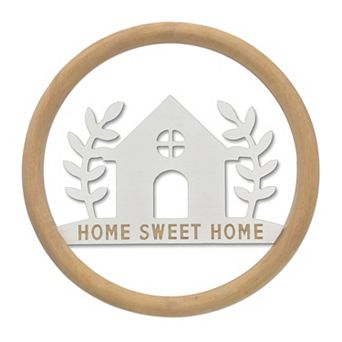 Belle Maison 13 in Home Sweet Home Wood Wall Décor