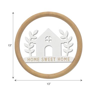 Belle Maison 13-in. Home Sweet Home Wood Wall Décor