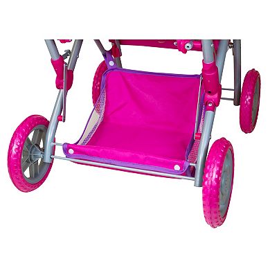 Lissi Colorful Twin Baby Doll Pram