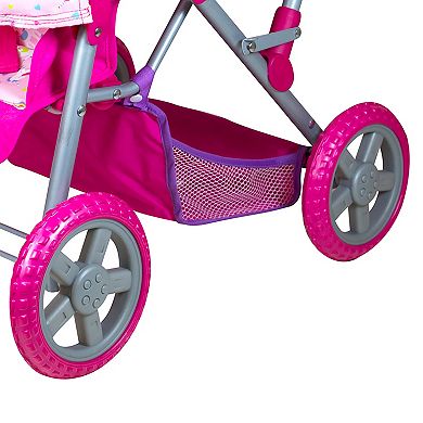 Lissi Colorful Twin Baby Doll Pram
