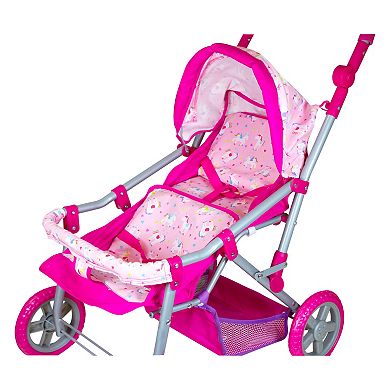 Lissi Colorful Twin Baby Doll Pram