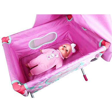 Lissi Talking Baby In Crib Set