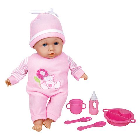 Детские куклы Lissi Talking Baby Doll with Feeding Accessories