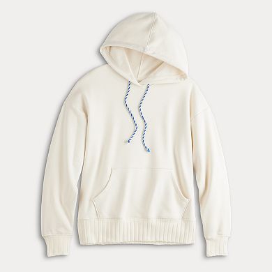 Petite Sonoma Goods For Life® Mixed Rib Hoodie