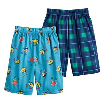 Boys 4-12 Cuddl Duds 2-Pack Printed Sleep Jam Pajama Shorts Set