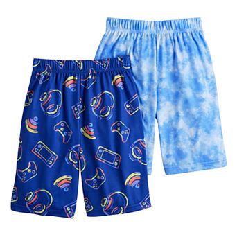 Boys 4-12 Cuddl Duds 2-Pack Printed Sleep Jam Pajama Shorts Set