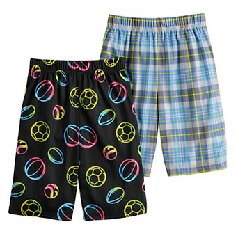 Boys 4-12 Cuddl Duds 2-Pack Printed Sleep Jam Pajama Shorts Set