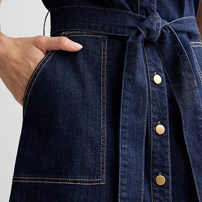 Women's Draper James Short Sleeve Denim Shirt Dress