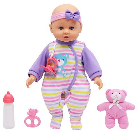 Детские куклы Gi-Go Toys Dream Collection: 14" Baby Doll Maggie with Teddy Playset