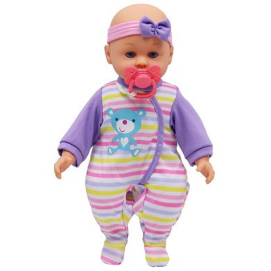 Gi-Go Toys Dream Collection: 14" Baby Doll Maggie with Teddy Playset