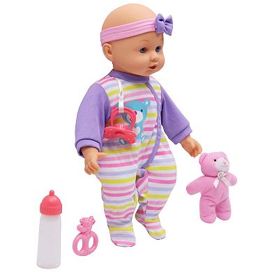 Gi-Go Toys Dream Collection: 14" Baby Doll Maggie with Teddy Playset