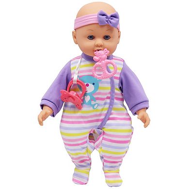 Gi-Go Toys Dream Collection: 14" Baby Doll Maggie with Teddy Playset