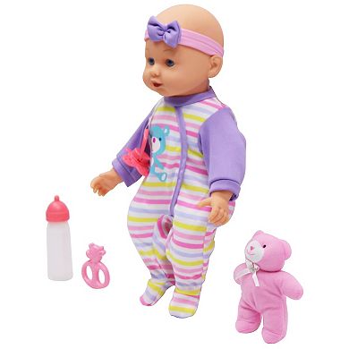 Gi-Go Toys Dream Collection: 14" Baby Doll Maggie with Teddy Playset