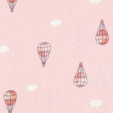 Toddler Girl Carter's 4-Piece Air Balloon Cotton Pajama Top & Pajama Pants Set