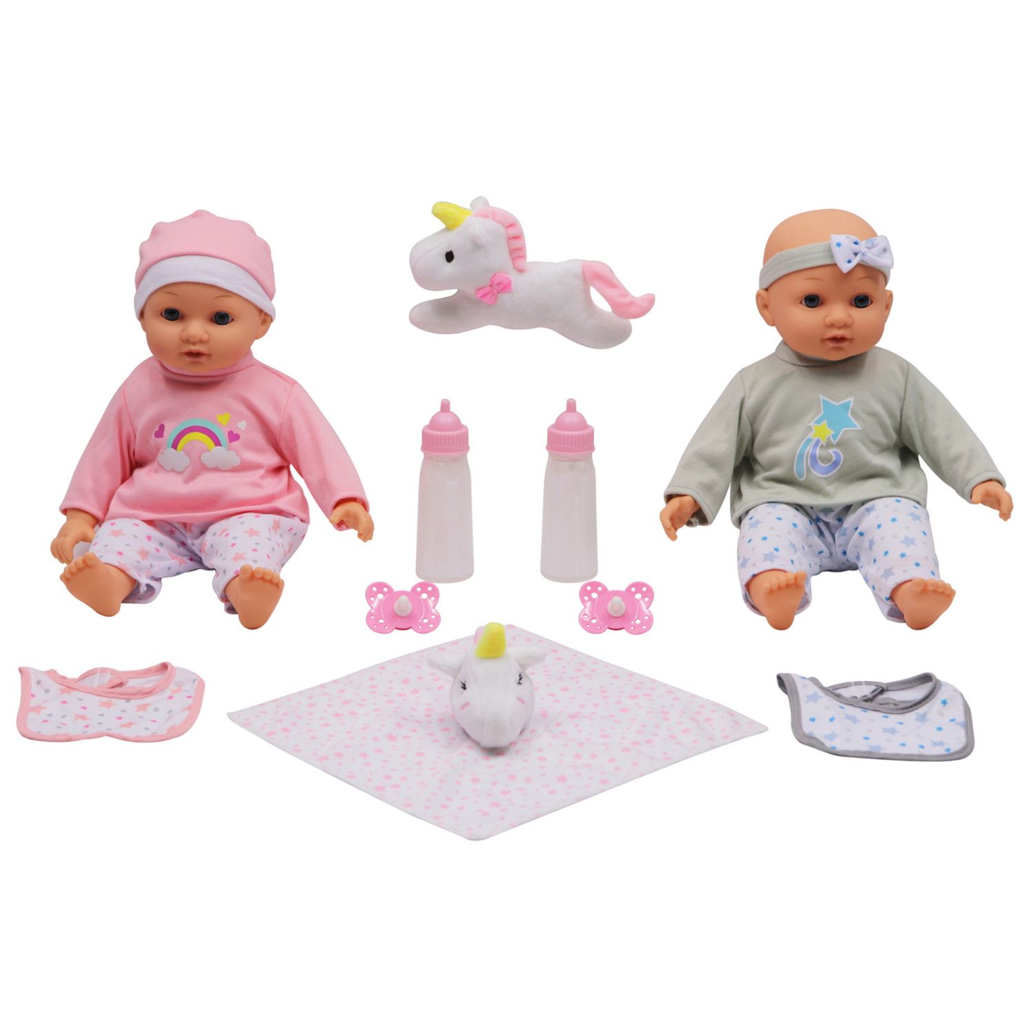 Детский игровой набор Gi-Go Toys Dream Collection: 14" Twins Baby Doll Playset — фото 1