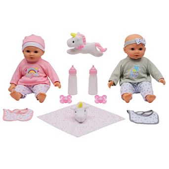 Gi-Go Toys Dream Collection: 14" Twins Baby Doll Playset