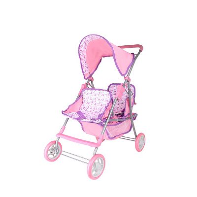 Gi Go Toys Dream Collection 14 Twin Doll Stroller Two Baby Dolls Included in Gift Box