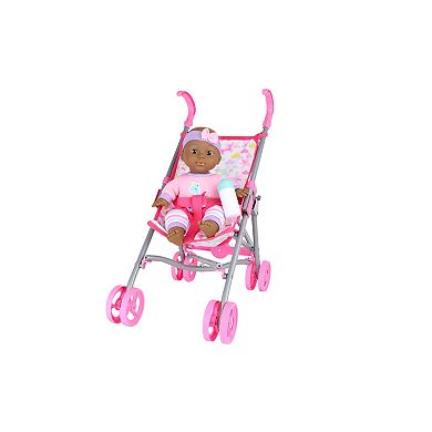 Gi-Go Toys Dream Collection: 12" Baby Doll Care Gift set with Stroller