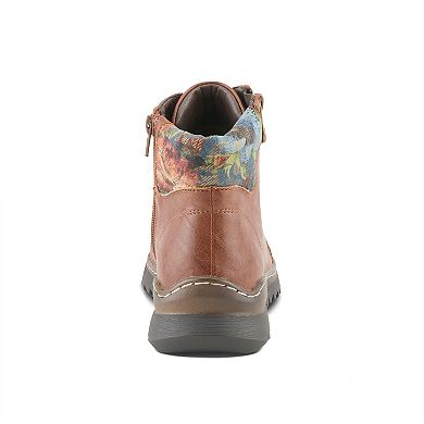 Patrizia Women's Izara Floral Padded Collar Ankle Boots